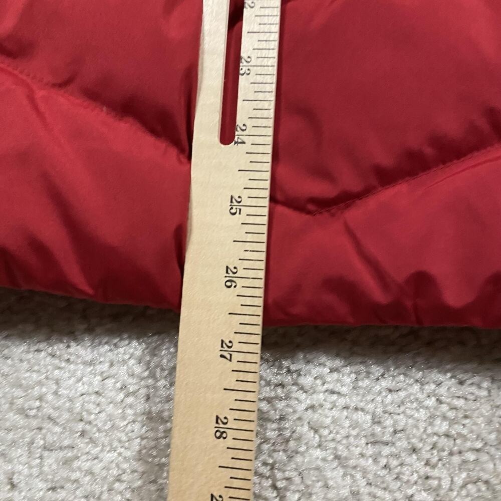 Lands' End Vest Womens 1X Red Down Puffer Quilted Full Zip HyperDry Insulated - Picture 6 of 6